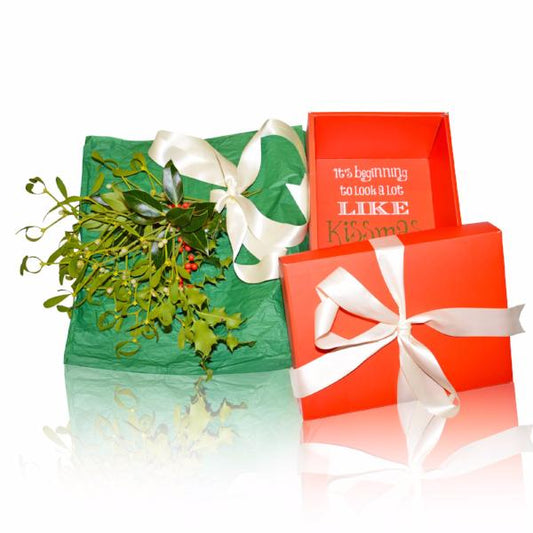 Gift-Wrapped Mistletoe & Holly